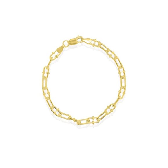 NWT Aurora Granchio Chain Bracelet // 14kt Italian Gold Vermeil - Picture 1 of 6